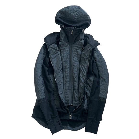 RARE: Lululemon Fleecy Keen Jacket Black Size 6 - Picture 7 of 16